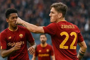 Nicolo Zaniolo “đấm nhầm” đồng đội trẻ AS Roma gây sốt